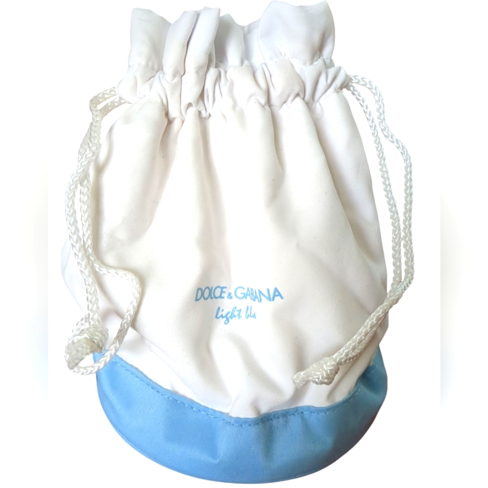 Dolce & Gabbana White and Blue Cosmetic Bag